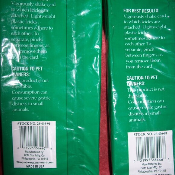 Two Packages of Holiday Time Icicles for Your Christmas Tree -Retro Holidays - Picture 2 of 2